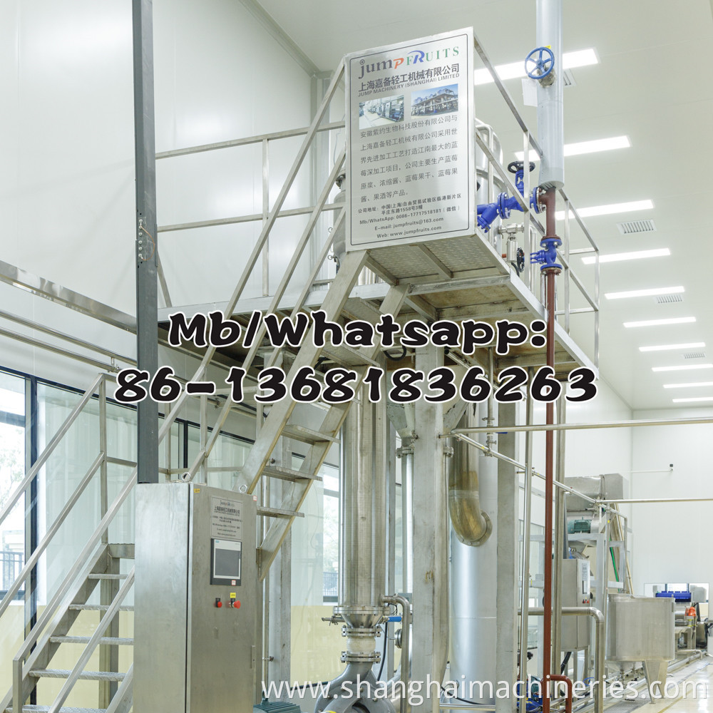 100% pure NFC beverage juice concentrate processing line